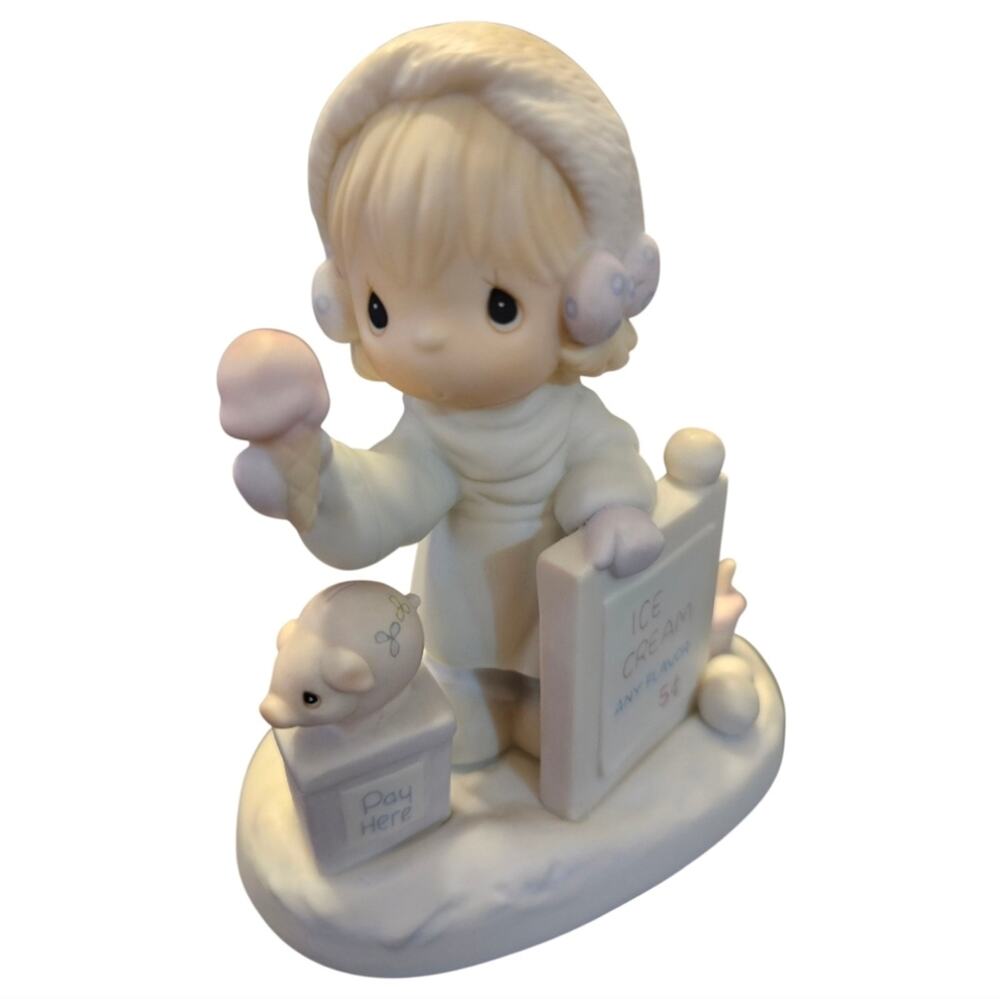 Precious Moments Wishing You A Yummy Christmas 1987 Samuel J. Butcher Taiwan